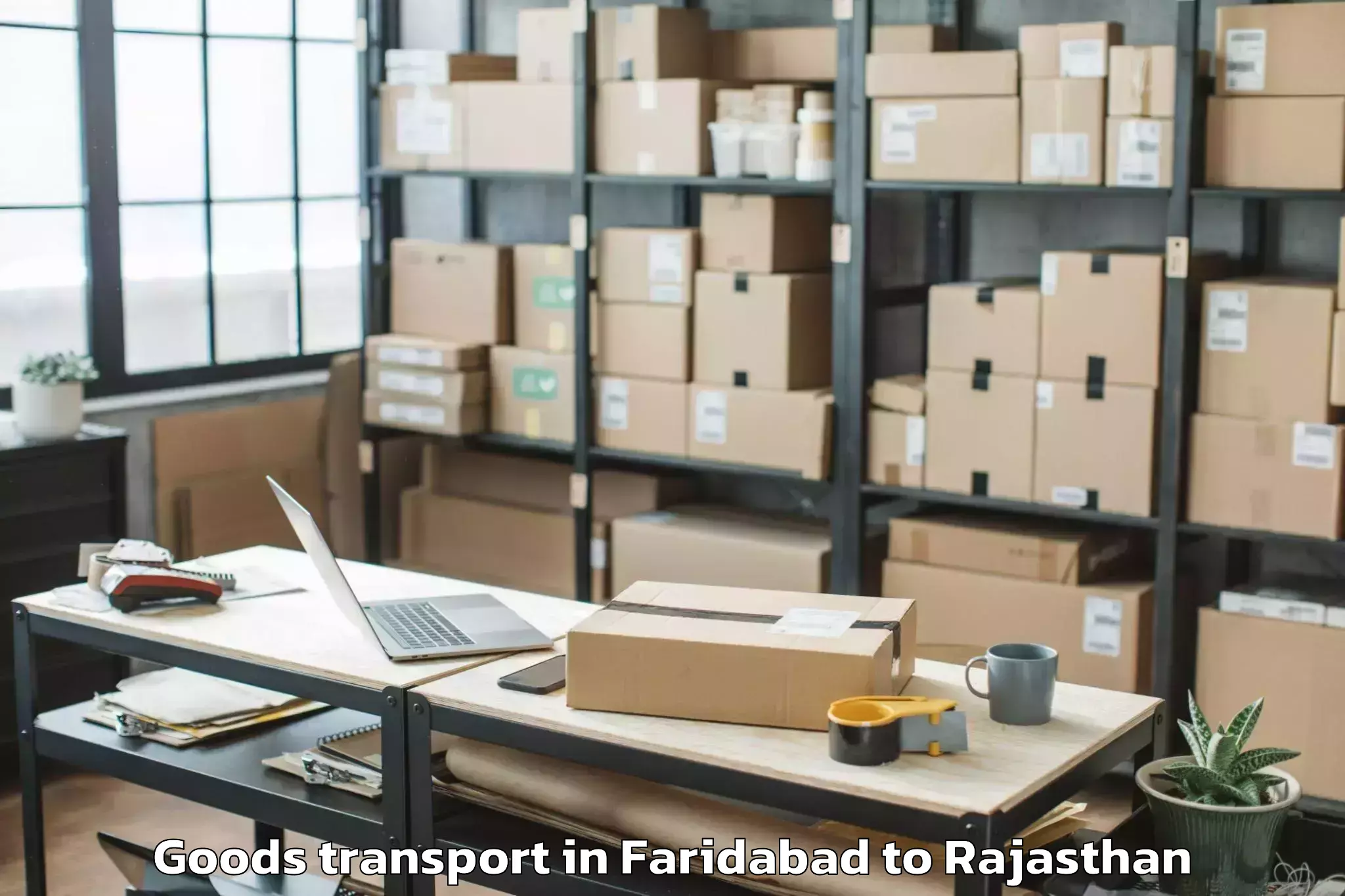 Discover Faridabad to Sardar Patel University Of Pol Goods Transport